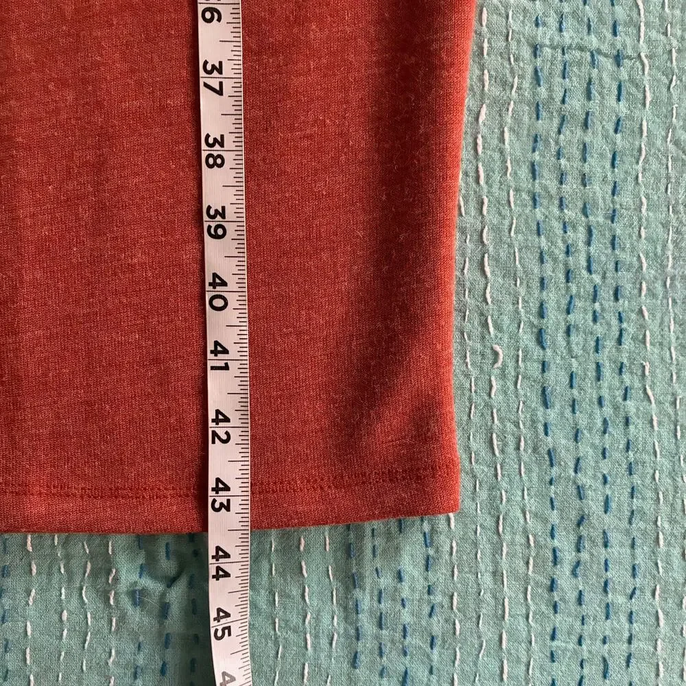 Lulus NWT Womens Small Rust Orange Sweater Knit Bodycon Dress Mock Neck Stretch - Picture 4 of 11